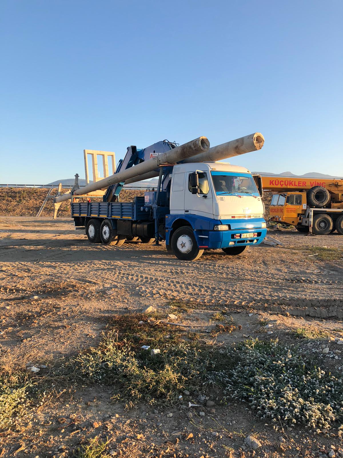 Beton, Galvaniz, Demir Direk Taşıma Dikim Çalışması.